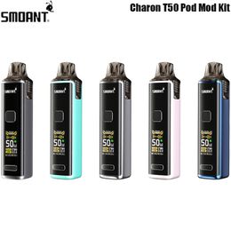 Originele Smoant Charon T50 Pod Mod Kit 1500mAh Batterij 50W Mod 4ml Side Vullen Cartridge S1 Mesh Coil elektronische Sigaret Vape
