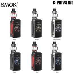 Originele SMOK G-PRIV 4 Kit 230 W Vape 6.5 ml TFV18 Mini Tank Dual 18650 Mod V18 Mini Meshed Coil G PRIV 4 E Sigaret