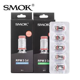 Bobine d'origine SMOK RPM 3 Mesh 0,15 ohm / 0,23 ohm Vaporisateur Cigarette électronique RPM3 Bobine de maille pour RPM 5 RPM5 Pro Pod Kit Vape 5pcs / pack