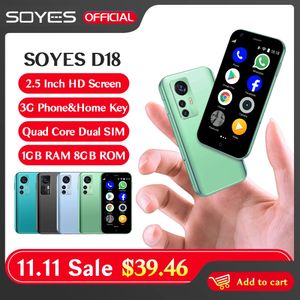 Originele soja mobiele telefoons mini android smartphone google play 2.5 