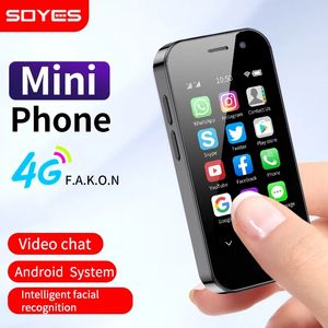 Originele SOYES XS14 Pro Mini-smartphones ontgrendeld 4G LTE 3 GB + 64 GB Android 9.0 Quad Core 3,0 inch 2600 mAh Batterij Face ID Type-C OTG FM kleine mobiele telefoon