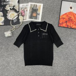 Originele standaard New Jersey zomerletter krist halsband polo kraag korte mouwen t-shirt shirt vest