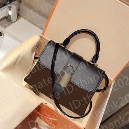 Nouveau style de haute qualité en cuir véritable LOCKY BB presbytie fourre-tout serrure postier sac portable femme sac à main sacs à bandoulière sacs à main