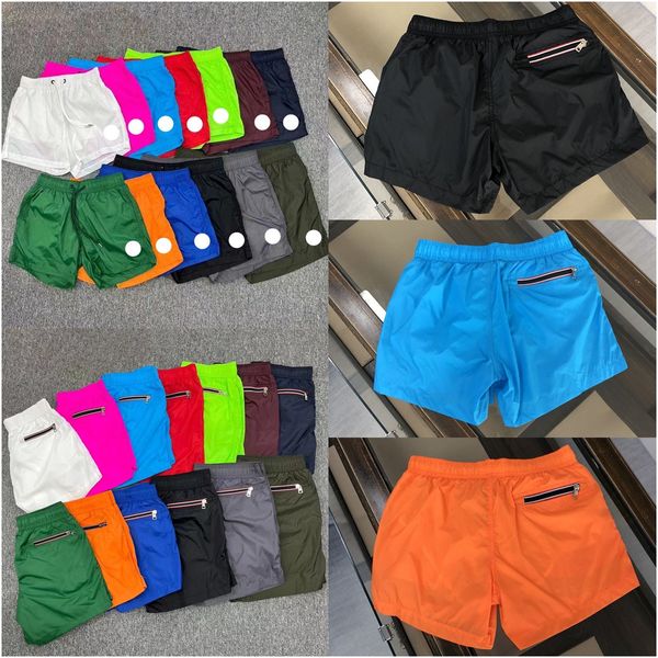 Estilo original Mon Pantalones cortos de playa para hombre Trajes de baño Troncos de natación Diseñador de moda clásico Mans Transpirable Secado rápido Pantalones deportivos delgados y casuales Pantalones de natación