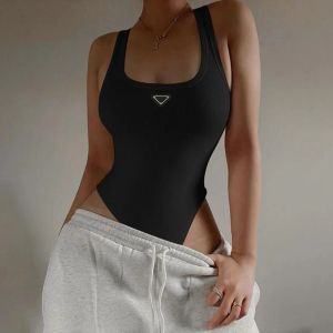 Originele stijl Dames Jumpsuit Tanks Camis Tops Europa/VS Sexy Hot Babes Meisjes Geribbeld gebreid Sport Mouwloos Bretels Vest Bikini T-shirts Dieptepunt Shirts S-L