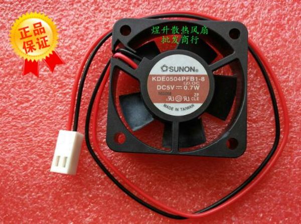 Original SUNON 4010 KDE0504PFB1-8 DC5V 0.7W 4CM Ventilador de interruptor de 2 líneas