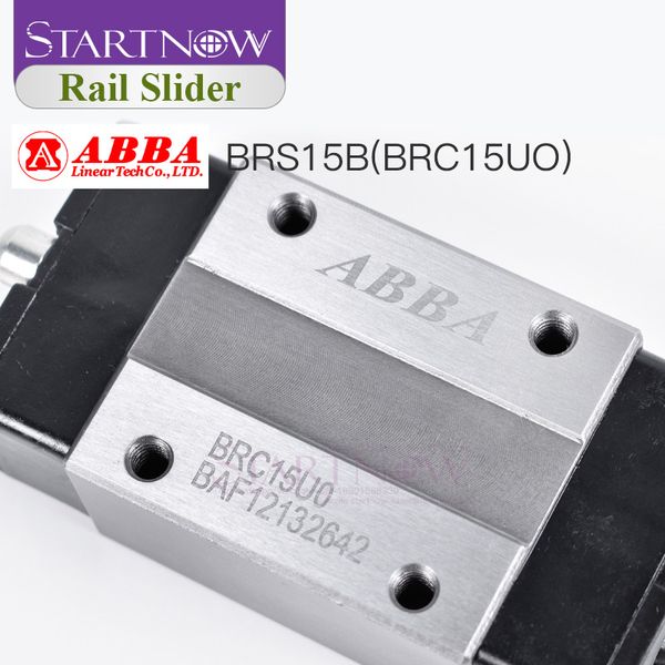 Original Taiwan Abba BRC15U0 BRC20U0 Bloc de curseur Linear Rail Guide Roulement pour le routeur CNC Machine Laser Woiroque Lathe 3D Impression