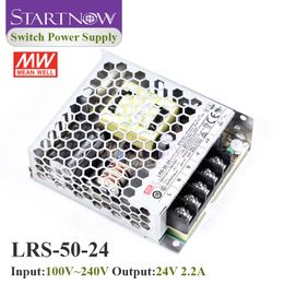 Alimentation d'alimentation de commutation Taiwan Meanwell Taiwan LRS-50-24 24V 2.2A 50W Alimentation de commutation pour le contrôleur laser