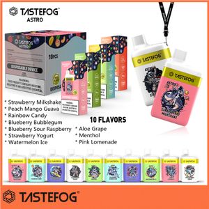 Original Tastefog Astro 7000 bouffées stylo vape jetable 2% vapes rechargeables vente en gros jetables