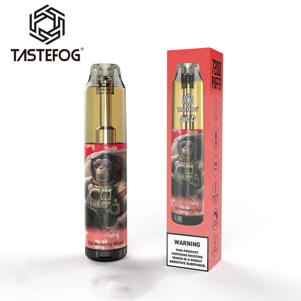 Original Tastefog Wild 7000 Puffs Vape Ecig jetable desechable 2% 15 ml 850 mAh batterie rechargeable 10 saveurs en gros