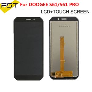 Testé d'origine pour Doogee S61 Affichage LCD DOOGEE S51 ÉCRAN + PANNEUX TOCK Numériseur pour Doogee S61 Pro S61Prolcd Afficher Capteur