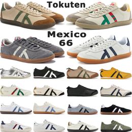 Originele Tiger Mexico 66 hardloopschoenen Tokuten heren nieuwe stijl van Triple Zwart Wit Puur Goud Kill Bill Dames Sport Trainers maat 4-11