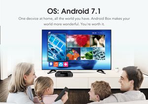 Boîtier TV d'origine TX3 MINI Android 7.1 1 Go 8 Go 2 Go 16 Go Amlogic S905W prend en charge le décodeur HD 4k