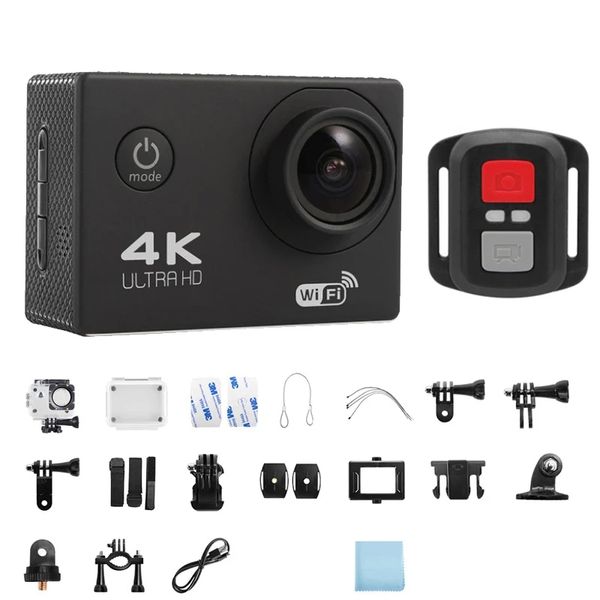 Cámara de acción Original Ultra HD 4K 1080P/30FPS WiFi pantalla de 2,0 pulgadas 170D impermeable casco submarino GO cámaras de grabación Pro