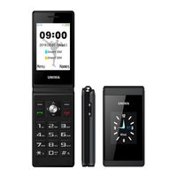 Téléphones portables d'origine UNIWA X28 téléphone portable d'affaires de luxe GSM grand bouton-poussoir vieil homme Mobile double Sim Bluetooth Radio FM débloqué téléphone portable