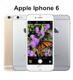 Téléphones portables Apple iPhone 6/6 plus débloqués d'origine sans empreinte digitale 4.7 'IPS 2 Go de RAM 16/64/128 Go ROM GSM WCDMA LTE remis à neuf