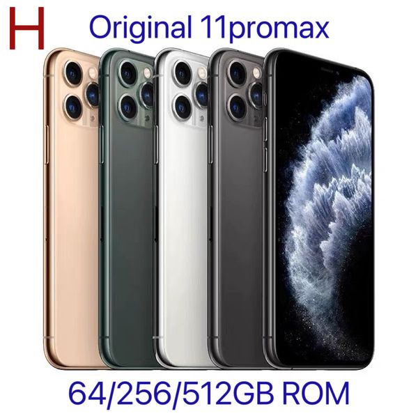 IPhone authentique découverte d'origine A13 iPhone 11Promax 6,5 pouces est livré avec un smartphone à écran OLED avec 11Promax Scellé Scellé RAM 512 Go avec une durée de vie de la batterie à 100%