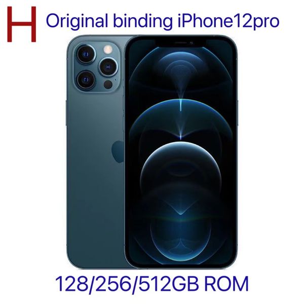 Desbloqueado Desbloqueado genuino iPhone 12 Pro Style Phone 5G LTE Desbloqueado con 12 Pro Box Sellado 6G RAM 256 GB Rom Smartphone OLED con batería 100% Vida