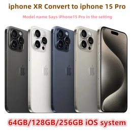 IPhone XR déverrouillé d'origine sur l'iPhone 15 Pro téléphone avec 15 Pro Appareil apparente 3G RAM 64 Go 128 Go 256 Go Rom Mobilephone