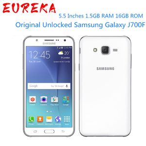 Originele ontgrendeld Samsung Galaxy J700F 1.5 GB RAM 16 GB ROM LTE 4G 13MP DUAL SIM MOBIELE TELEFOON