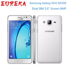 Originele ontgrendeld Samsung Galaxy On5 G5500 4G LTE Android Mobiele Telefoon Dual SIM 5.0 '' scherm 8MP Quad Core Good Selling