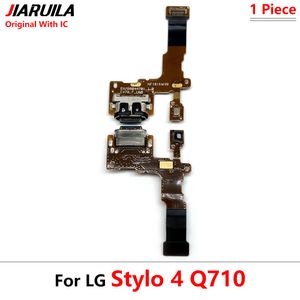 Originele USB -lader Dock Connector Laadpoort Microfoon Flexkabelvervanging voor LG Q7 Q610 Q8 Q92 Q720 V30 Stylo 4 Q710