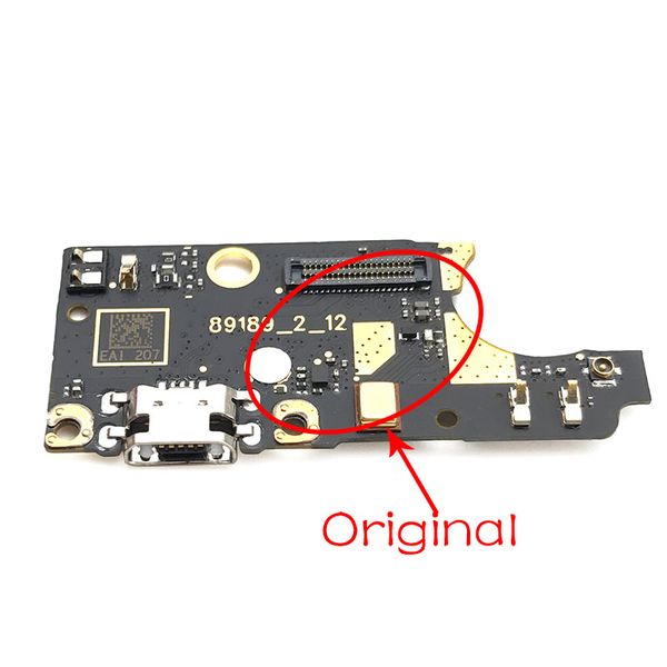 Conector original de muelle de cargador USB para ASUS ZenFone 5Q ZC600KL Puerto de carga Piezas de reparación de cables Flex
