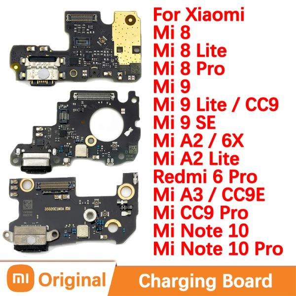 Dock du chargeur USB d'origine pour Xiaomi Mi 8 SE 6X A2 9 Lite CC9 Remarque Board de charge rapide rapide Connect Redmi 6 Pro CC9E A3 9T K20