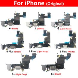 Originele USB -oplaadpoortbord Flex Cable Connector voor iPhone 6 6G 6S 7 7G 8 8G plus vervangende onderdelen met Logo