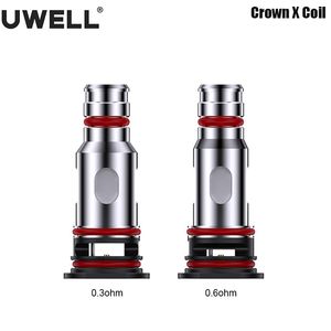 Bobine originale Uwell CROWN X 0,3 ohm/0,6 ohm pour Cigarette électronique Vape Crown X Pod Kit 4 pièces/paquet