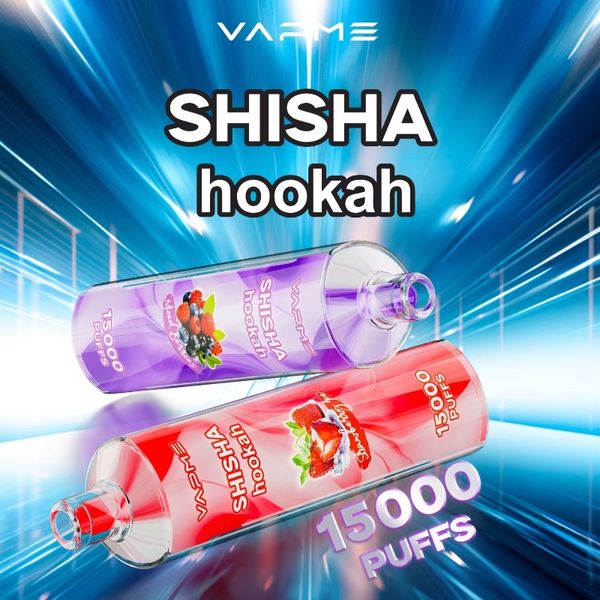 VAPME SHISHA – dispositif d'origine pour cigarettes électroniques, 15000 bouffées, 25ml, 0% 2% 3% 5%, batterie 650mah, Vape jetable