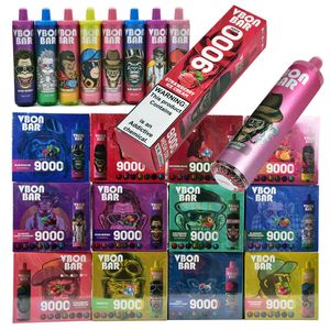 Cigarrillos electrónicos desechables originales VBON RGB Puff 9000 9k Vape Pen con batería recargable de bobina de malla 0 2 5%