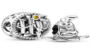 Original Vintage tri chapeau ajouré icônes potier perles ajustement 925 en argent Sterling perle bracelet à breloques Bracelet bricolage Jewelry6450147