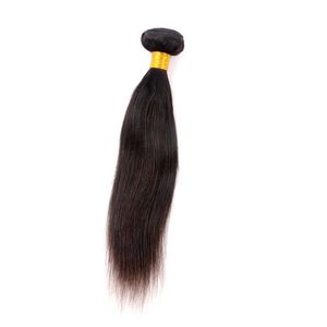 Tissage de cheveux humains brésiliens vierges Bundles de cheveux raides trames 8 ~ 34 pouces Extensions de cheveux teintables indiennes malaisiennes péruviennes non traitées