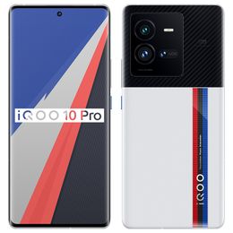 Originele Vivo IQOO 10 Pro 5G Mobiele telefoon 8GB 12GB RAM 256 GB 512 GB ROM Snapdragon 50.0MP NFC Android 6.78 "2K AMOLED Full Scherm 3D Fingerprint ID Face Wake Smart Cell Telefoon