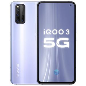 Téléphone portable d'origine Vivo IQOO 3 5G 12 Go de RAM 128 Go 256 Go de ROM Snapdragon 865 Android 6,44