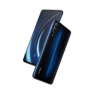 Original Vivo IQOO 4G LTE Teléfono celular 12GB RAM 256GB ROM Snapdragon 855 Octa Core Android 6.41 pulgadas 13MP 4000mAh ID de huella digital Teléfono móvil