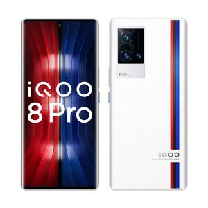Téléphone portable d'origine Vivo IQOO 8 Pro 5G 8 Go de RAM 256 Go de ROM Snapdragon 888 Plus 50MP AR AF OTG NFC Android 6,78