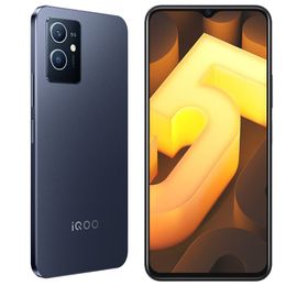 Téléphone portable d'origine Vivo IQOO U5e 5G 6 Go de RAM 128 Go de ROM Octa Core MTK Dimensity 700 Android 6,51 "60 Hz Plein écran 13,0 MP 5000 mAh ID d'empreinte digitale Face Wake Smart Cellphone