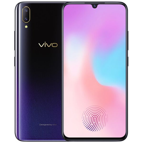 T￩l￩phone cellulaire VIVO X21S 4G LTE 6 Go RAM 128 Go ROM Snapdragon 660 AIE OCTA CORE 24.8MP AI Android 6,41 pouces AMOLED Full Screen ID ID Face Smart Mobile Phone
