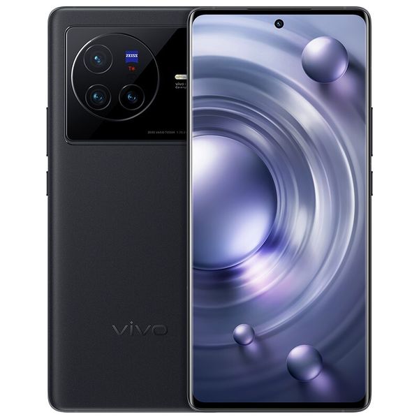 Téléphone portable d'origine Vivo X80 5G 8 Go de RAM 128 Go 256 Go ROM Octa Core Dimensity 9000 Zeiss 50.0MP AF NFC Android 6.78 