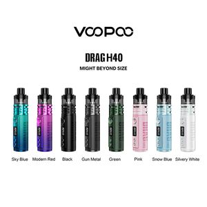 Kit Original de Mod de traînée de VOOPOO H40 40W Vape 1500mAh batterie PnP Pod II 5ml MTL à DTL RBA/Cigarette électronique à débit d'air réglable intelligent