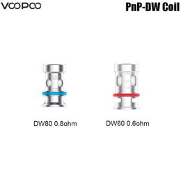 Originele VOOPOO PnP DW Spoel DW60/DW80 0.6/0.8ohm Voor PnP Pod II/DRAG S/Slepen E60/VINCI 3 5 stks/pak