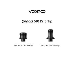 Original VOOPOO PnP X Punta de goteo 510 DTL/MTL apto para PnP X PnP Pod/Pod Tank E cigarrillo 2 unids/pack