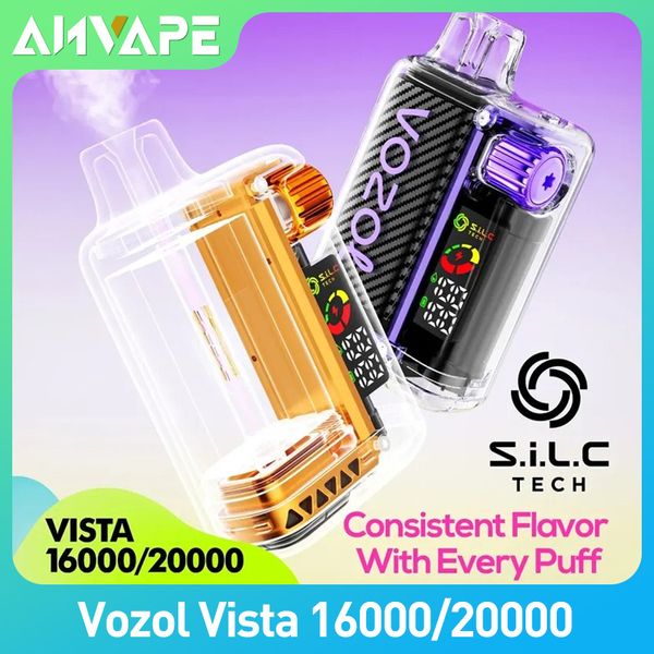 Original Vozol Star Vista Vape Pen 16000/20000 Puffas desechables Cigarrillo electrónico 16K 20K Barra de hojaldre 5% Vapes de nicotina Vaper de 20 ml de vapores de 20 ml