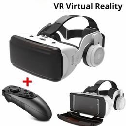 Realidad virtual de VR original Caja de gafas 3D estéreo Google Cardboard Headset Helmet para Android Smartphoireless Rocker 240506