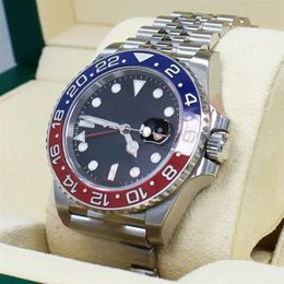 Originele horlogekast GMT-II 116719 BLRO Pepsi 18K witgoud Nieuw mechanisch automatisch heren BF-horloge 173c