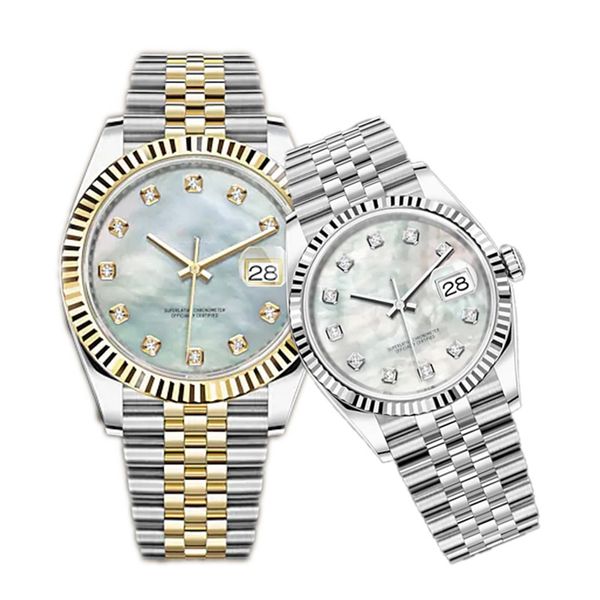 montres originales hommes or automatique dames bracelets montre 36/41mm en acier inoxydable 904l saphir étanche Montre De Luxe Casual montres-bracelets pour femmes bracelet