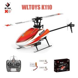 Originele WLTOYS XK K110 RC Mini Drone 2.4G 6CH 3D 6G-systeem Borstelloze Motor Quadcopter Afstandsbediening Speelgoed voor Kindergeschenken 211104