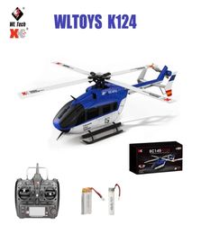 Originele WLtoys XK K124 RC Drone 24G 6CH 3D 6G Modus Simulators Borstelloze RC Quadcopter Helikopter Afstandsbediening speelgoed Voor Kinderen Gi2316329